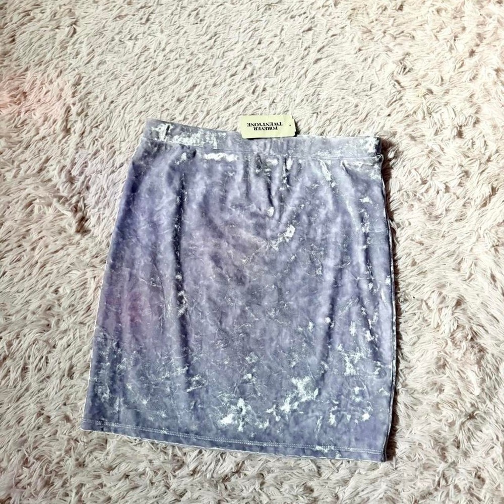 Lilac Crushed Velvet Pastel Delicate Coquette Twee Soft Girl Skirt Womens M